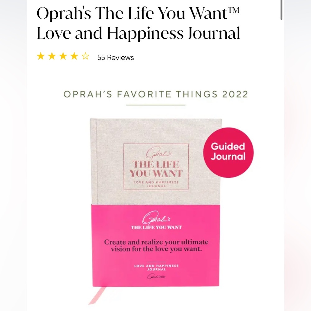 Oprah’s Love & Happiness journal